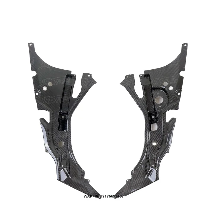 CARBON FIBER FRONT HOOD COVER (2 PCS) for 2011-2015 LAMBO AVENTADOR LP700-4