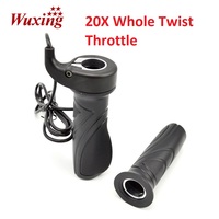 WUXING-Full Twist Throttle for Electric Bike, Right Handle Throttle, SM Connector , 24V, 36V, 48V, 60V, 72V, 20X