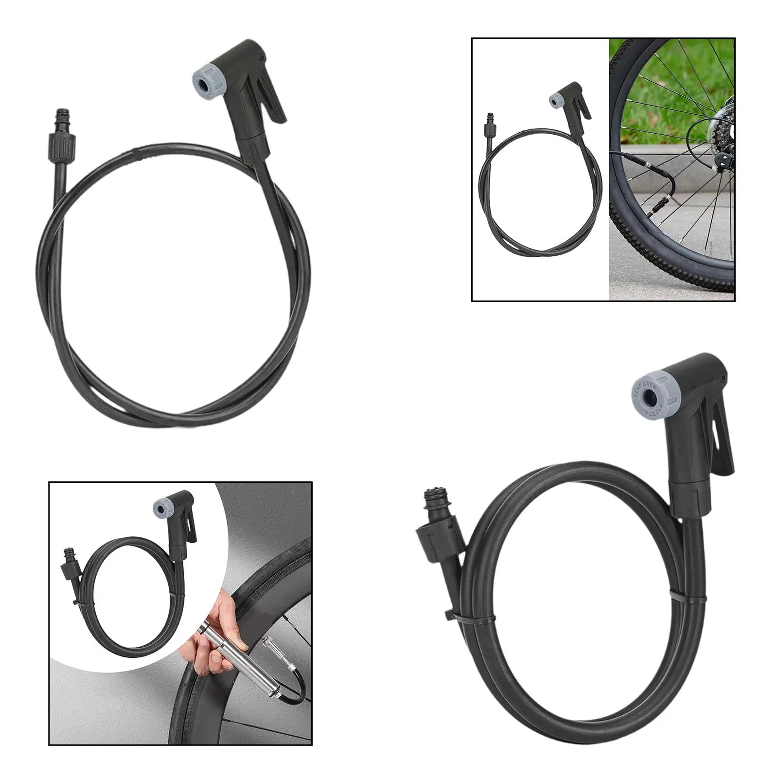 

Переходник для шланга велосипедного воздушного насоса для замены клапана Schrader и Presta