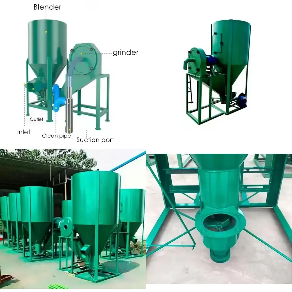 Multifunctional 500 Crushed Mixer Feed Crushing Machine New Product with 220V Steel and Stainless Steel Material