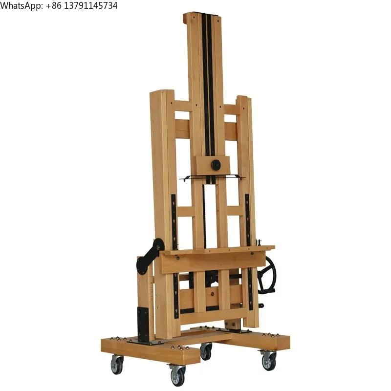Beech Wood Large-scale Oil Painting Easel Art Special Multi-functional Flat Stand Dual-use Master Teaching Double Rocker