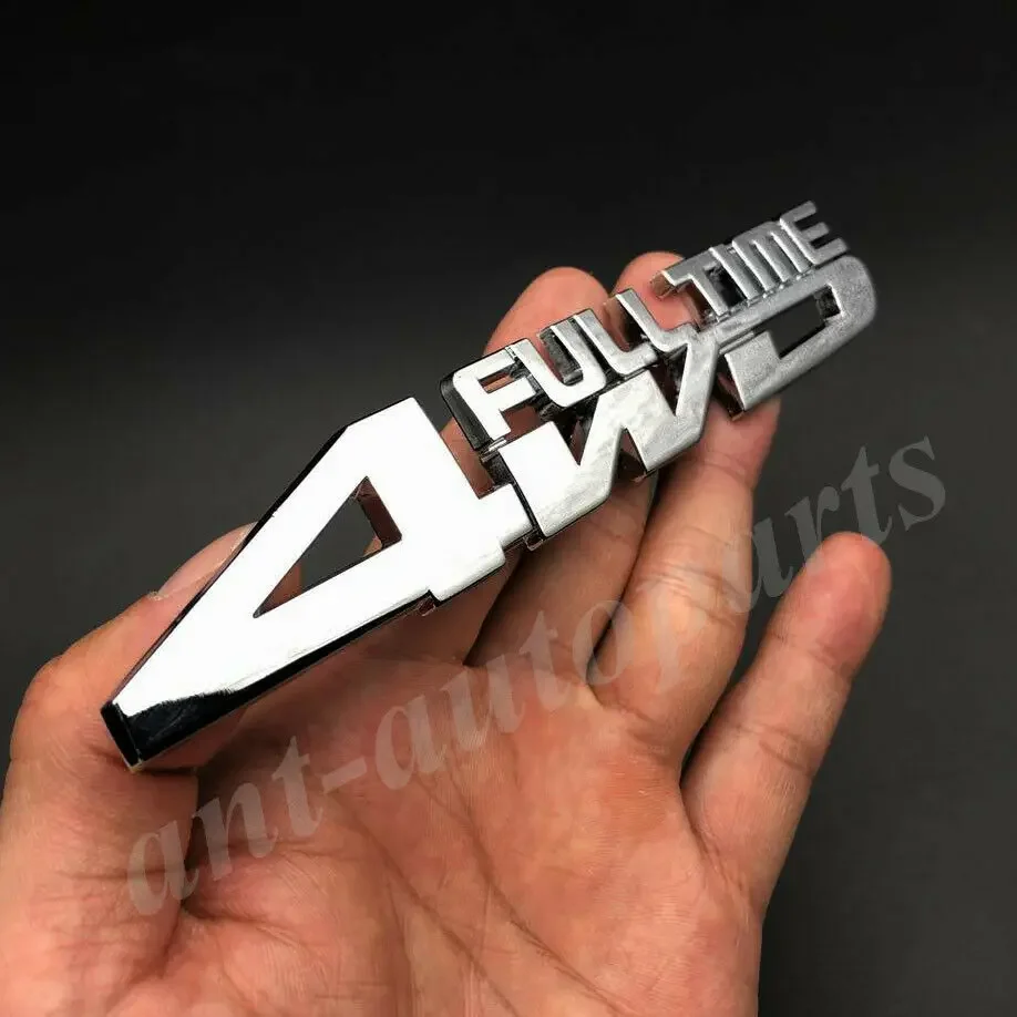 

Metal Chrome 4WD FULL TIME 4X4 Car Fender Trunk Emblem Badge Decals Sticker AWD