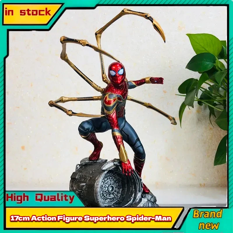 

In Stock 17cm Action Figure Superhero Spider-Man Anime Figurines Collection Mini Model Toys Movie&Comic Merchandise Kids Gifts