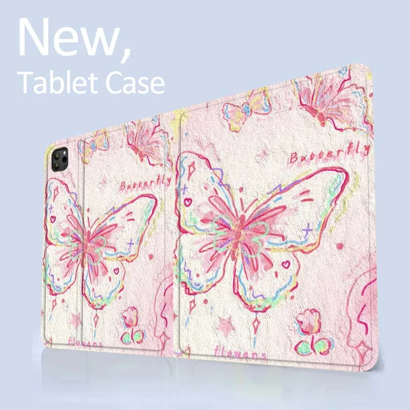 فراشة الكتابة على الجدران نمط لباد برو 10th 11th 5th 6th 7 8 9 2 gen 11 13 M4 M5 10.2 9.7 12.9 10.5 10.9 بوصة اللوحي #2