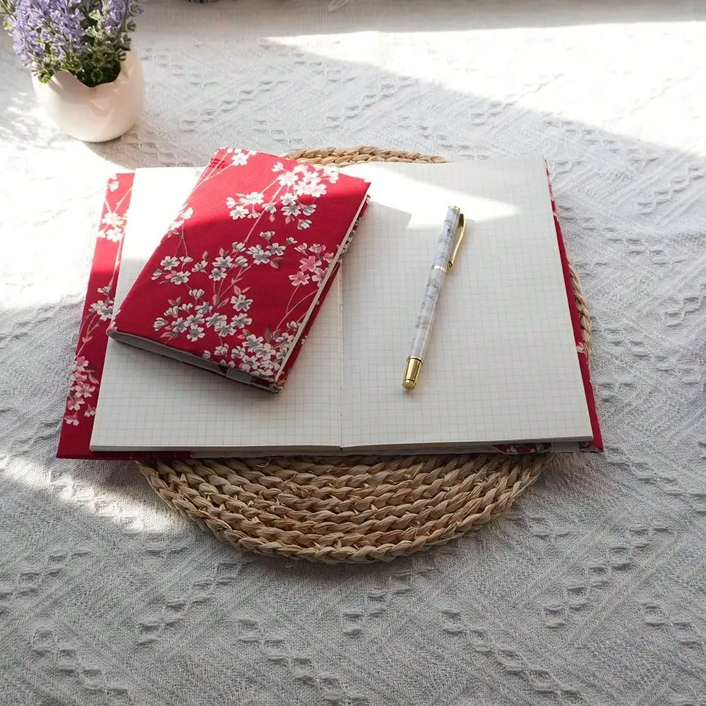 A5 A6 Wochen Rot Lila Blume Notebook Cover Planer Fall Cover Schutzhülle Journal Cover Schutz Büro Schreibwaren – Detail 1