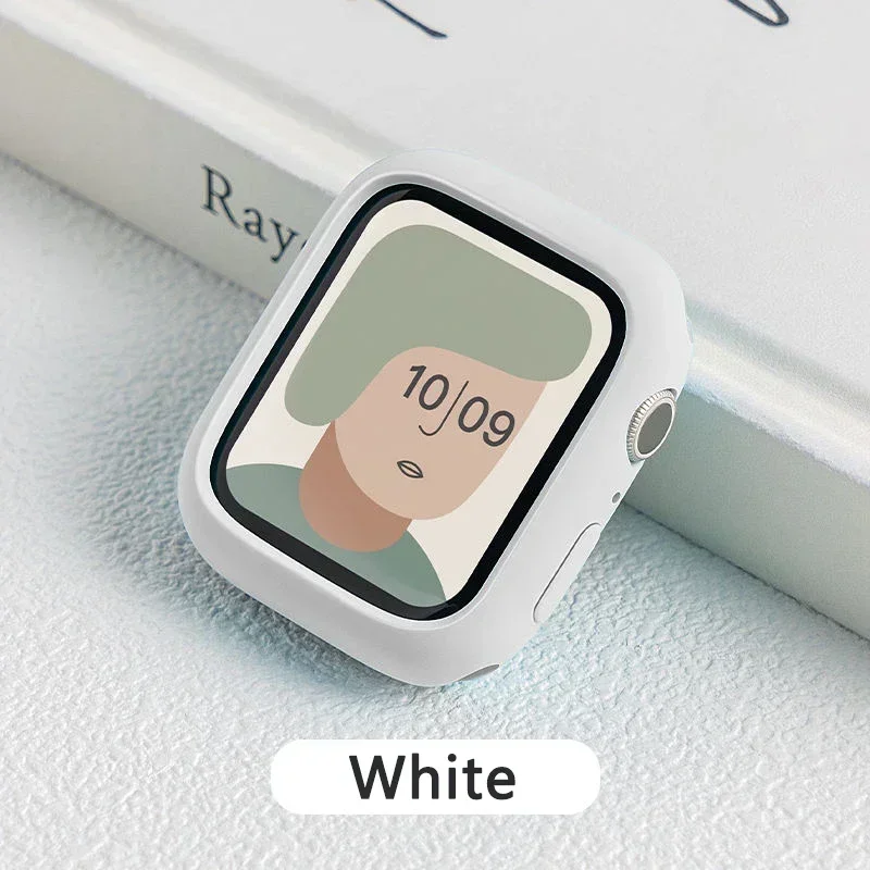 غطاء لساعة أبل 44 مللي متر 40 مللي متر 45 مللي متر 41 مللي متر 38 مللي متر اكسسوارات سيليكون الوفير شل حامي iWatch سلسلة SE 3 4 5 6 7 8 9 #2