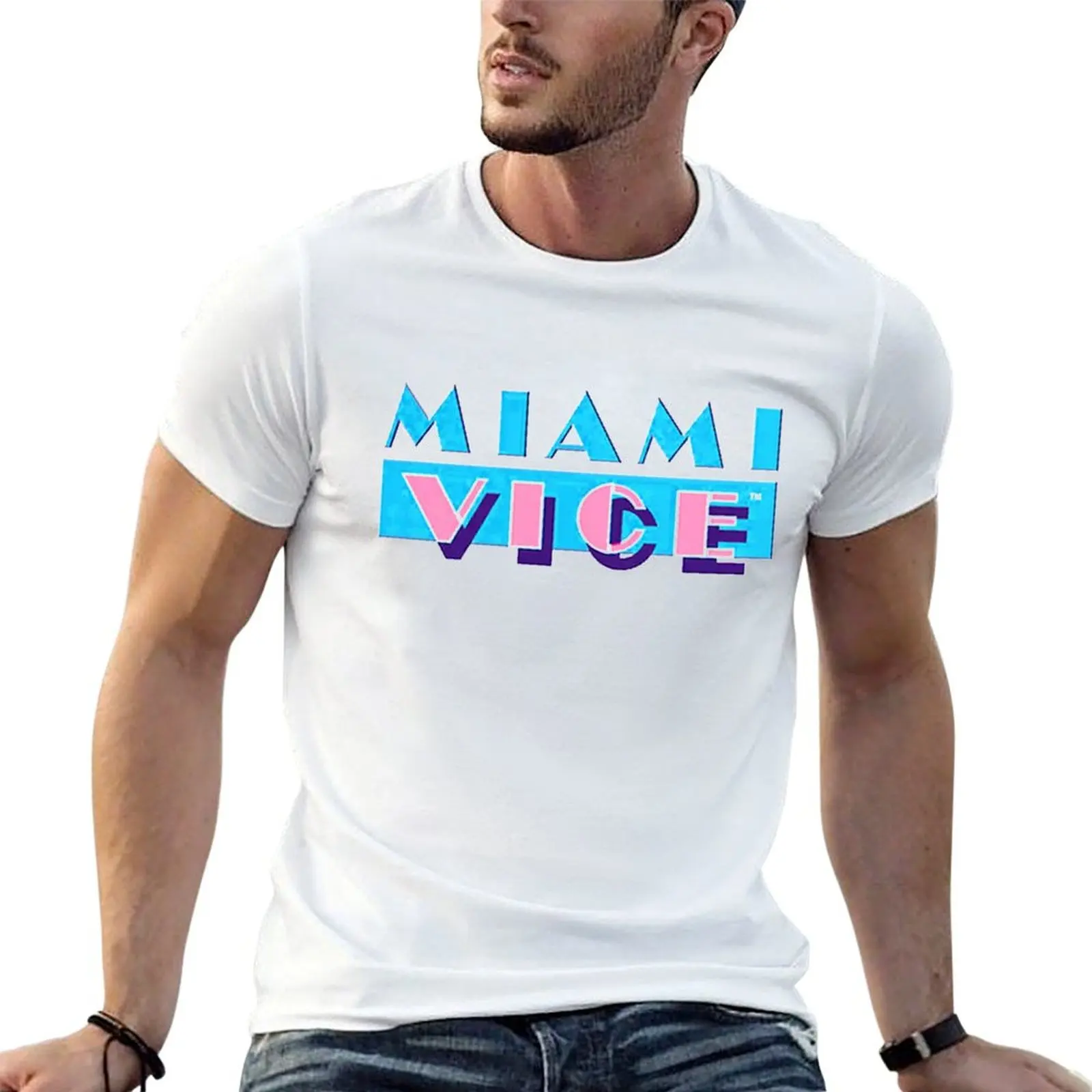 man Vice for for Womens t Miami pack shirts T-Shirt funny man white graphic t shirts