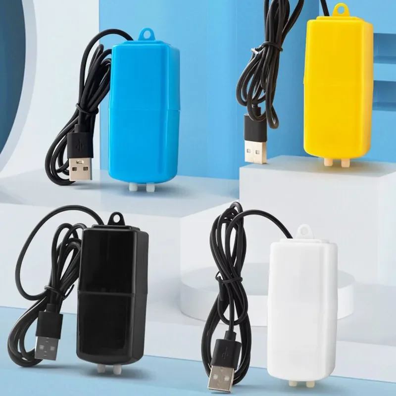 Mini USB Aquarium Air Pump With Air Stone Silent Energy Saving Oxygen Pump Air Compressor Aquarium Filter Fishing Tank Accessory