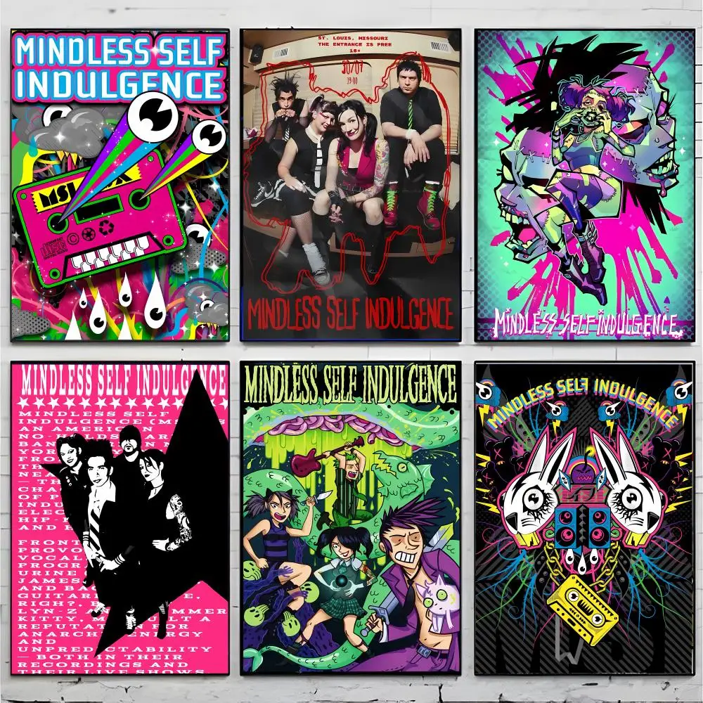 Rebellious Quirky M-Mindless Self Indulgence Poster Superior Home Space Pub Indoor Decorative Art & Home Decor