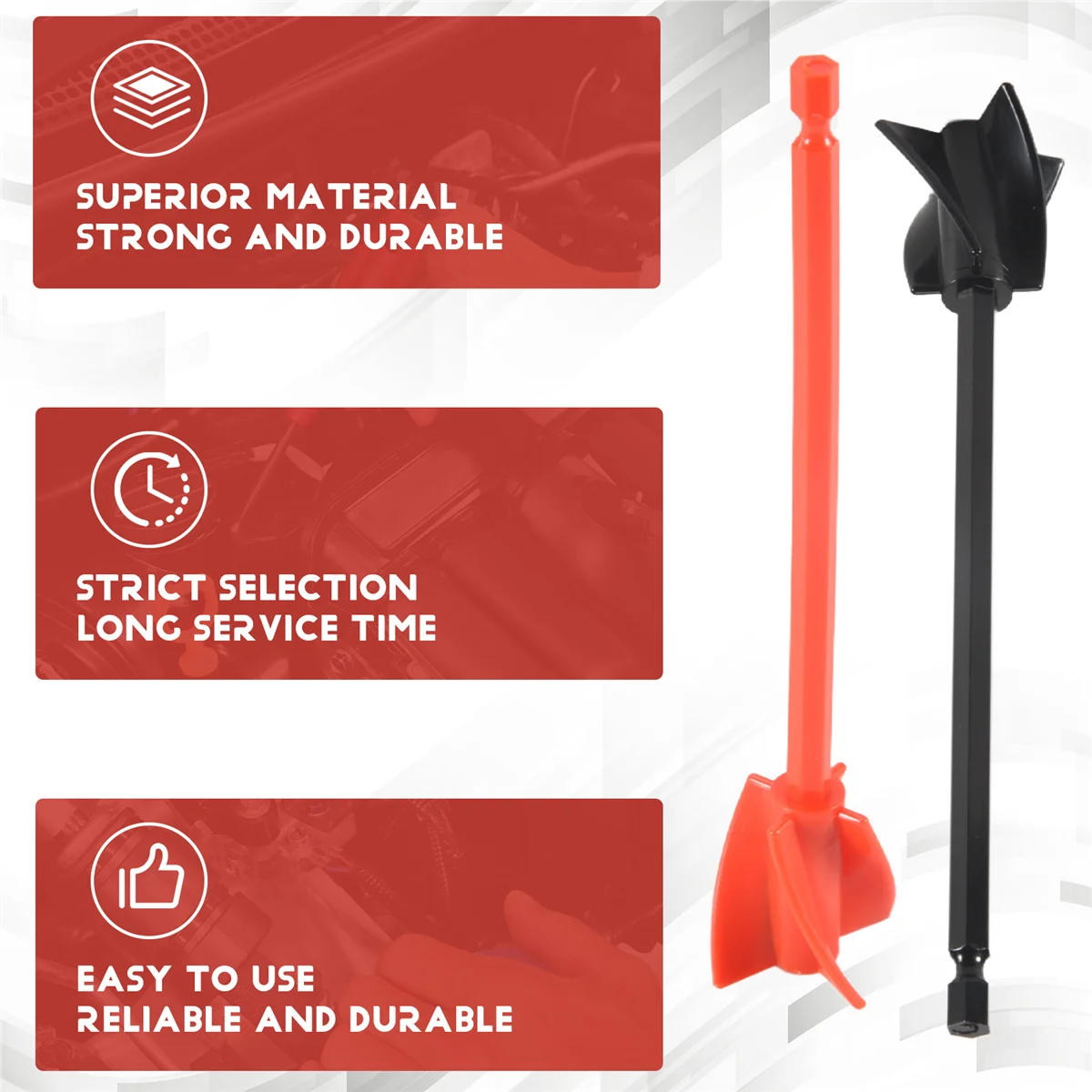 8 шт. лопасти для смешивания смолы, насадка для смешивания эпоксидной смолы для мощного смешивания, многоразовый миксер для краски, насадка для мешалки для краскиN02R