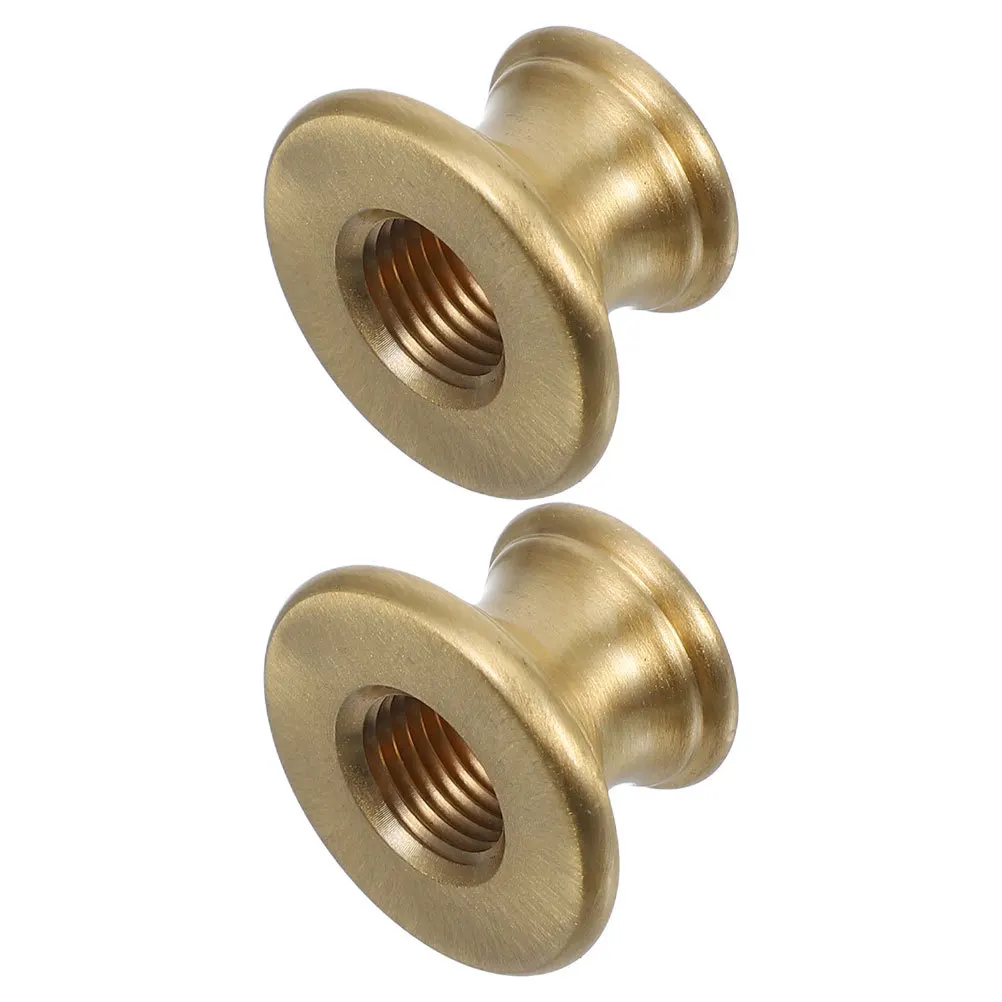 

2Pcs Brass Threaded Lamp Connector T-Shaped Extension Rod Internal Threaded for Table Wall Lamps Lamp Repair Parts