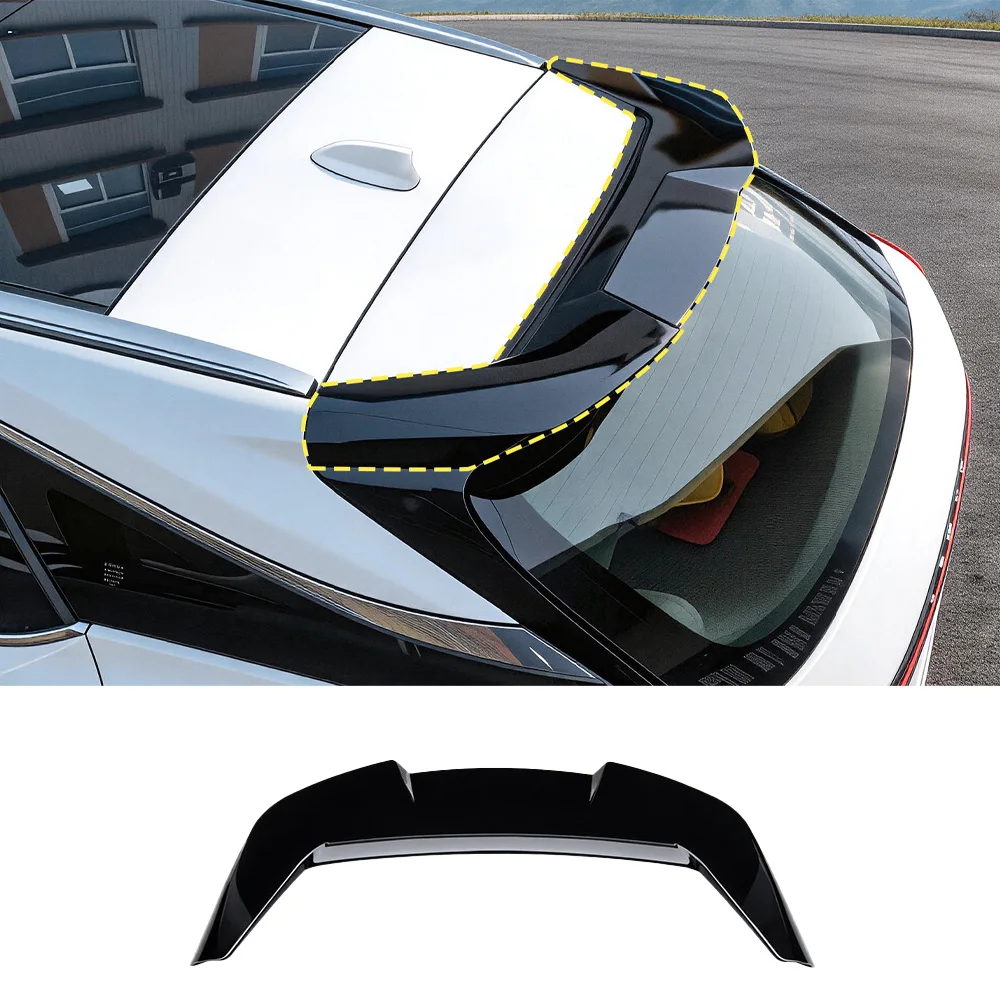For 2023-2026 Lexus RX300 RX350h Rear Roof Spoiler Gloss Black ABS Rear Window Top Wing Lip Body Kit Accessories