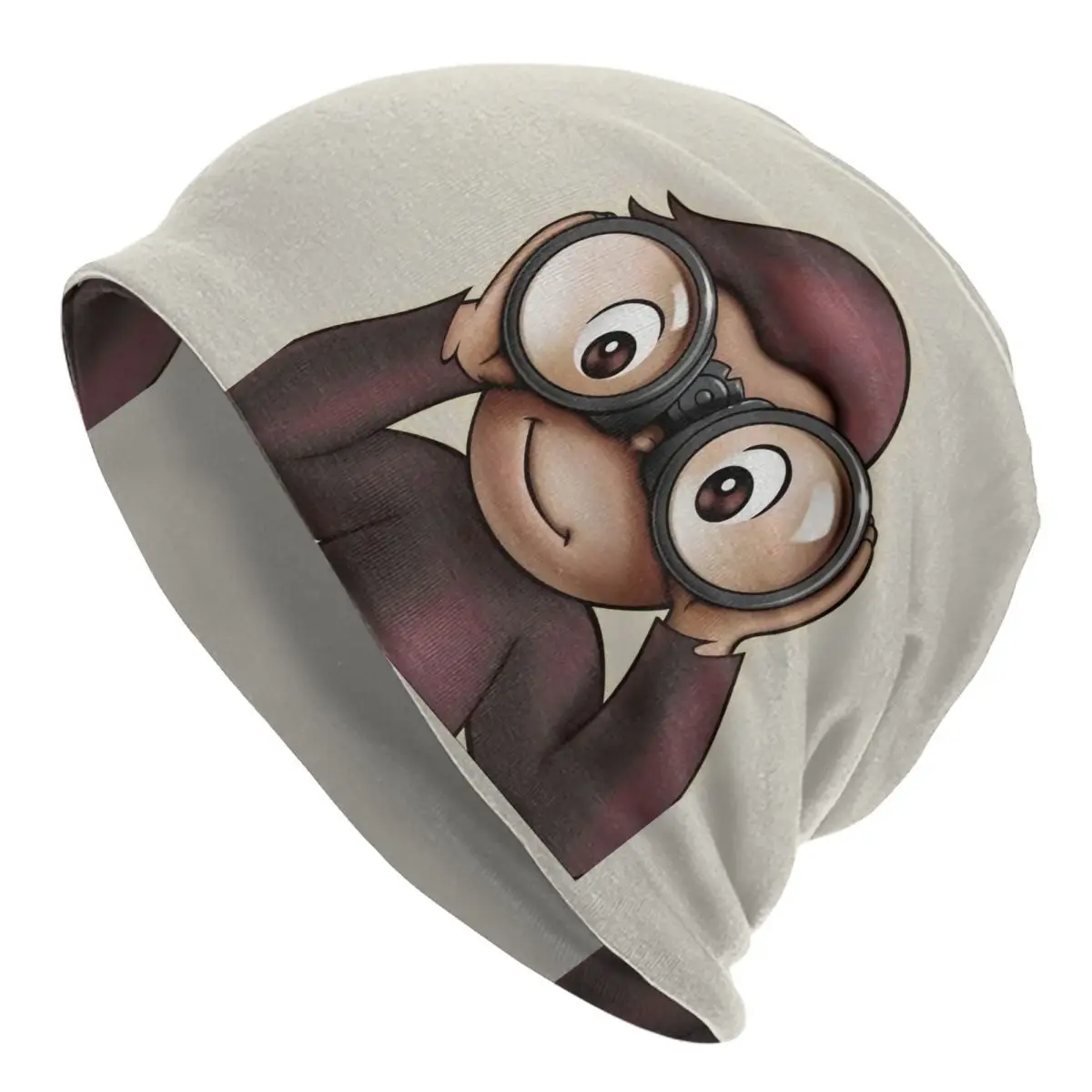 Telescope Monkey Unisex Bonnet Thin Hiking Double Layer Hats For Men Women