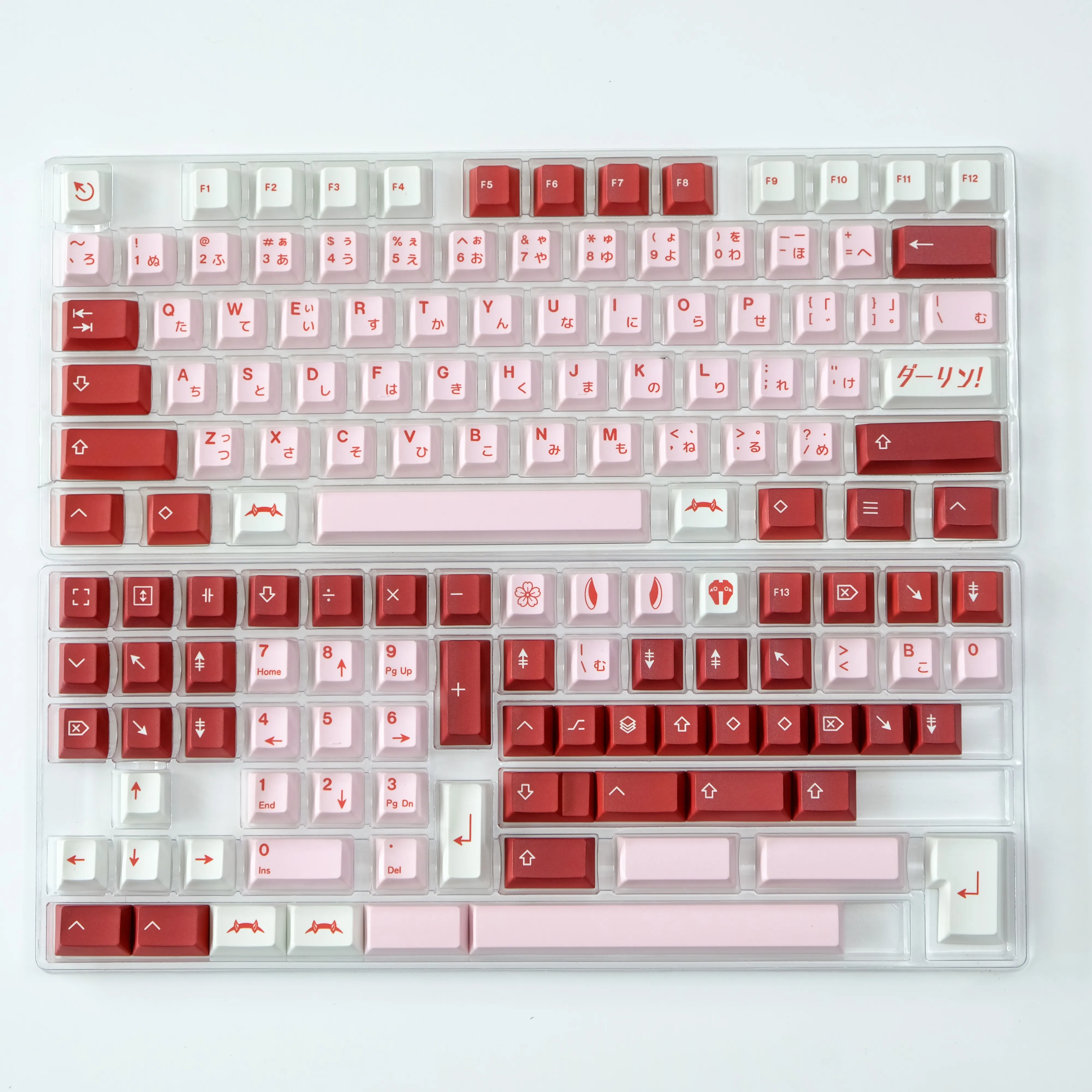 Darling Theme Keycaps Complete Set 142 keys Keycaps PBT Sublimation Cherry Profile for Mechanical Keyboard Cherry MX Switches