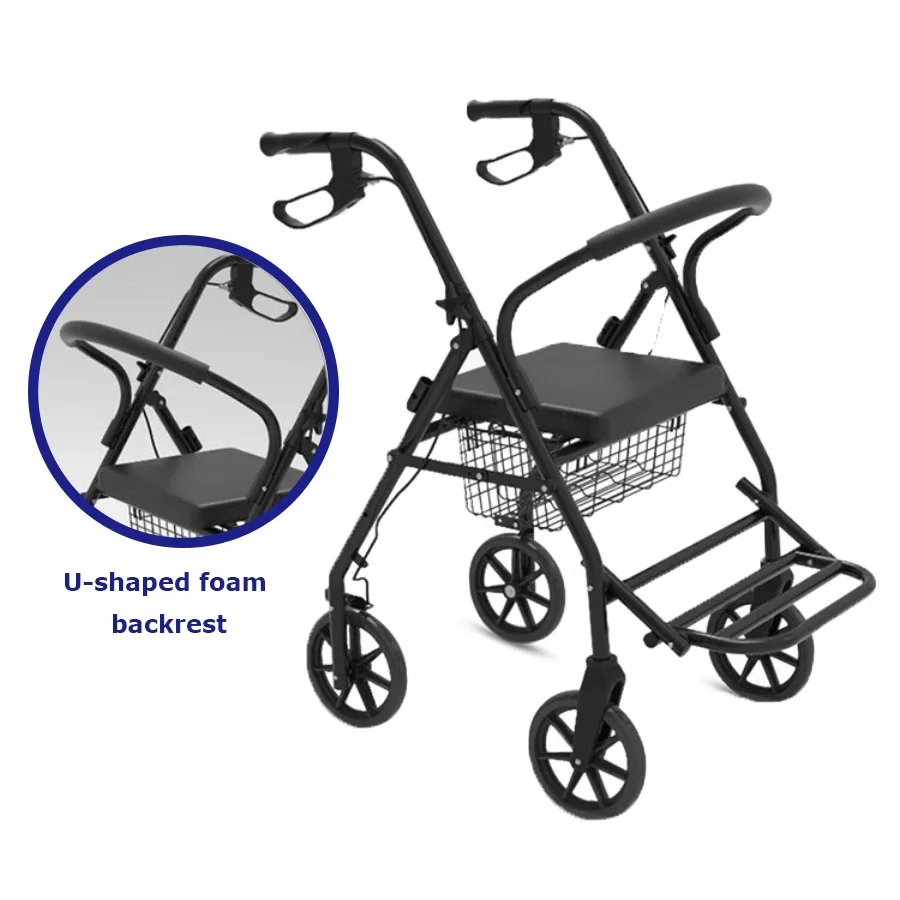 Walker rollator Elderly disabled walker elderly shopping stroller