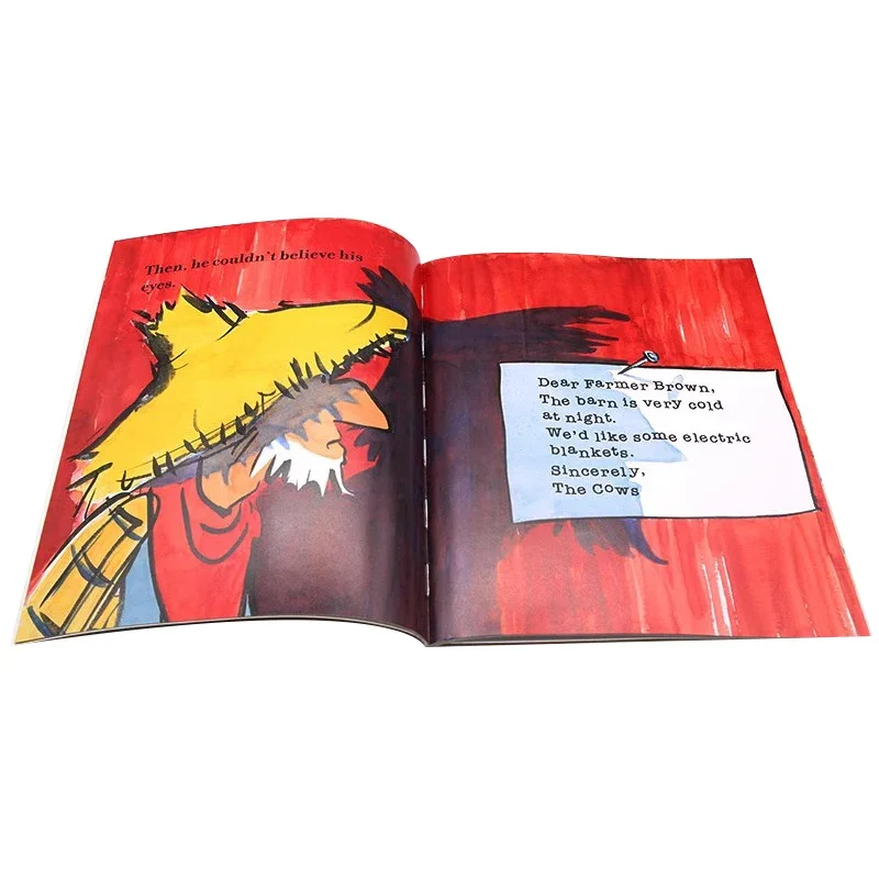 Click Clack Moo, Cows That Type Book, Children's books aged 3 4 5 6 English book, Picture Books Stories 9781442433700