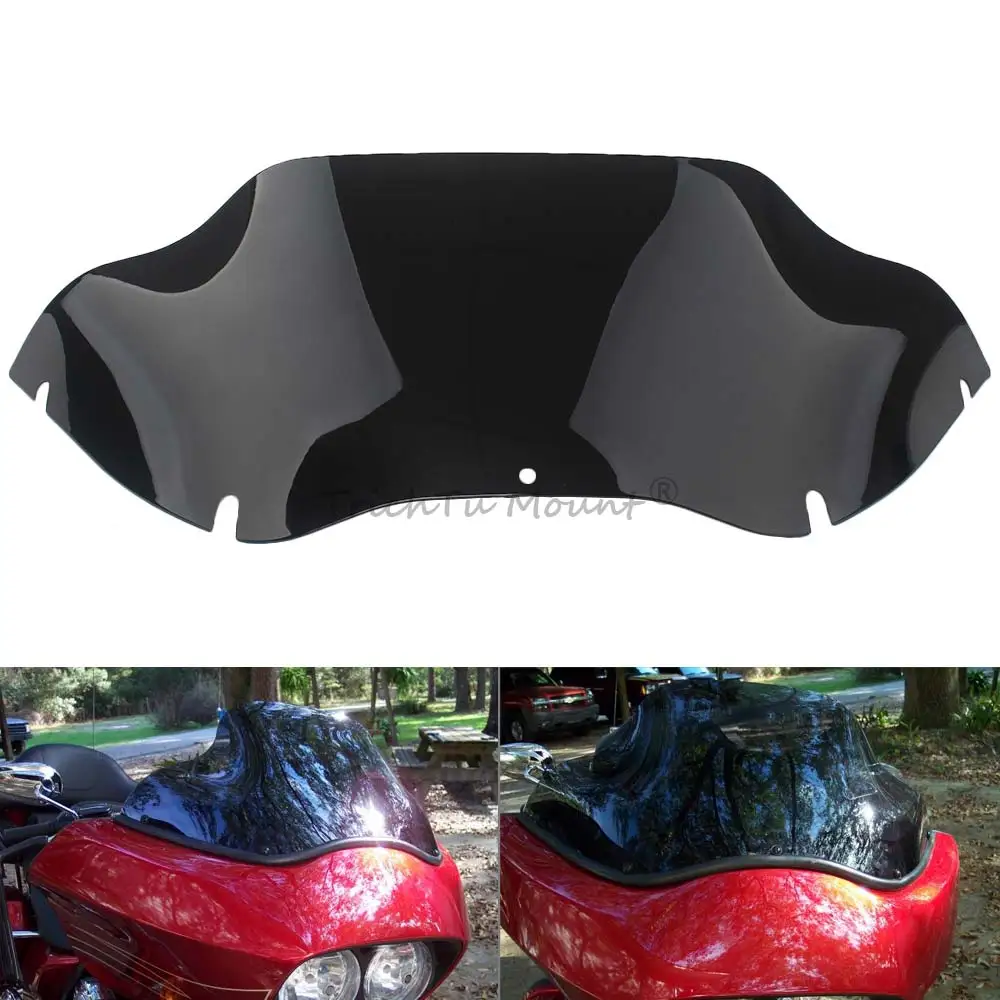 

9.5 Inch Motorcycle Fairing Windscreen Wind Deflector Windshield For Harley Touring Road Glide EFI CVO Custom FLTRX FLTR 1998–13