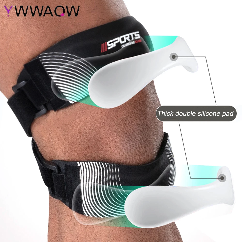 1PC Patella Knee Brace for Pain/Meniscus Tear,Adjustable Orthopedic Compression Patellar Tendon Support Strap with Patella Pads