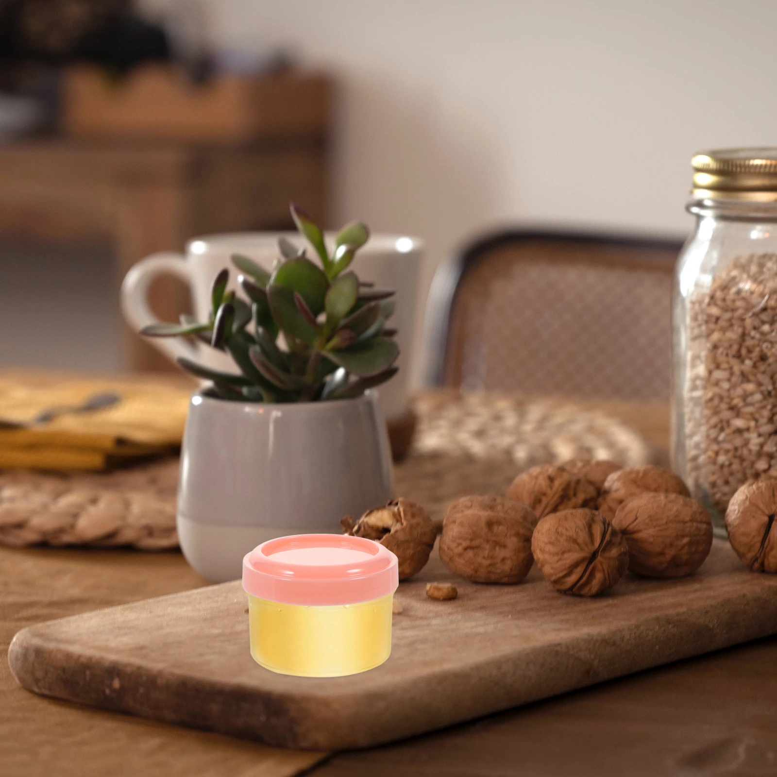 

6pcs Condiment Sauce Cups PP Mini Containers Leakproof Lids Portable Salad Meal Prep Storage Boxes for Picnic Outdoor Travel