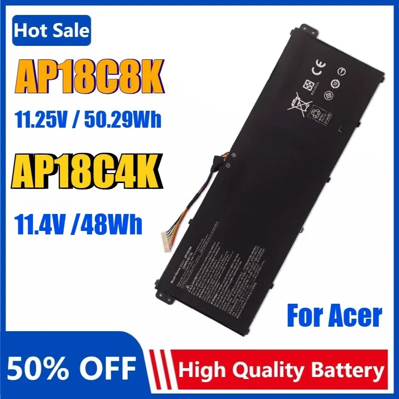 

Новый аккумулятор для ноутбука AP18C8K AP18C4K для Acer Aspire 5 A514-52G, A514-54 A515-56 A515-44 SPIN 3 SP314-54N SWIFT SF314-57G P2 TMP215