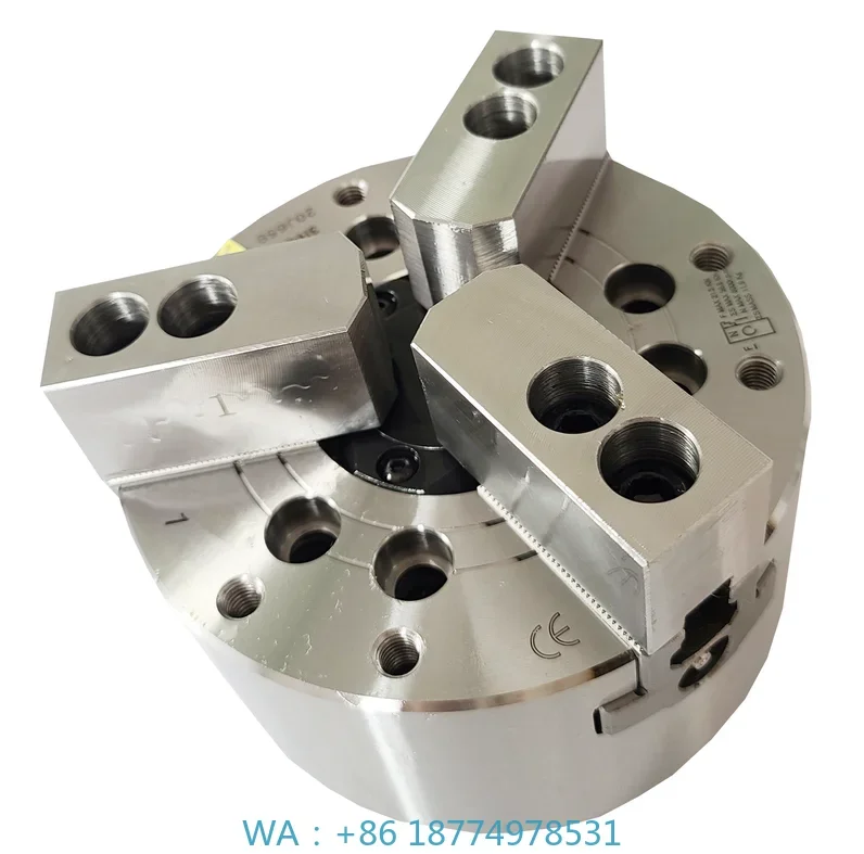 Hole Hydraulic Chuck CNC Machine Power Chuck6 Inch High Rigidity Structure 3 Jaw Lathe Chuck Through