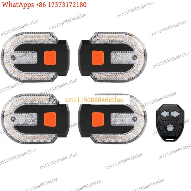 k3 E-Bike Tail Light w/ Alarm EN15194 Certified IP67 Waterproof 120dB Strobe 4-Sync Turn Signal Remote Black Not OEM