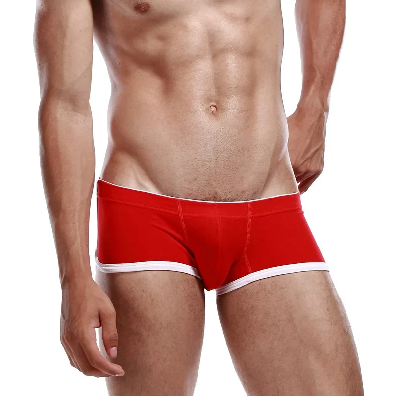 Sexy Low-rise Men's Boxer Briefs Spot Breathable and Comfortable Men's Briefs U Raised Boxer Briefs