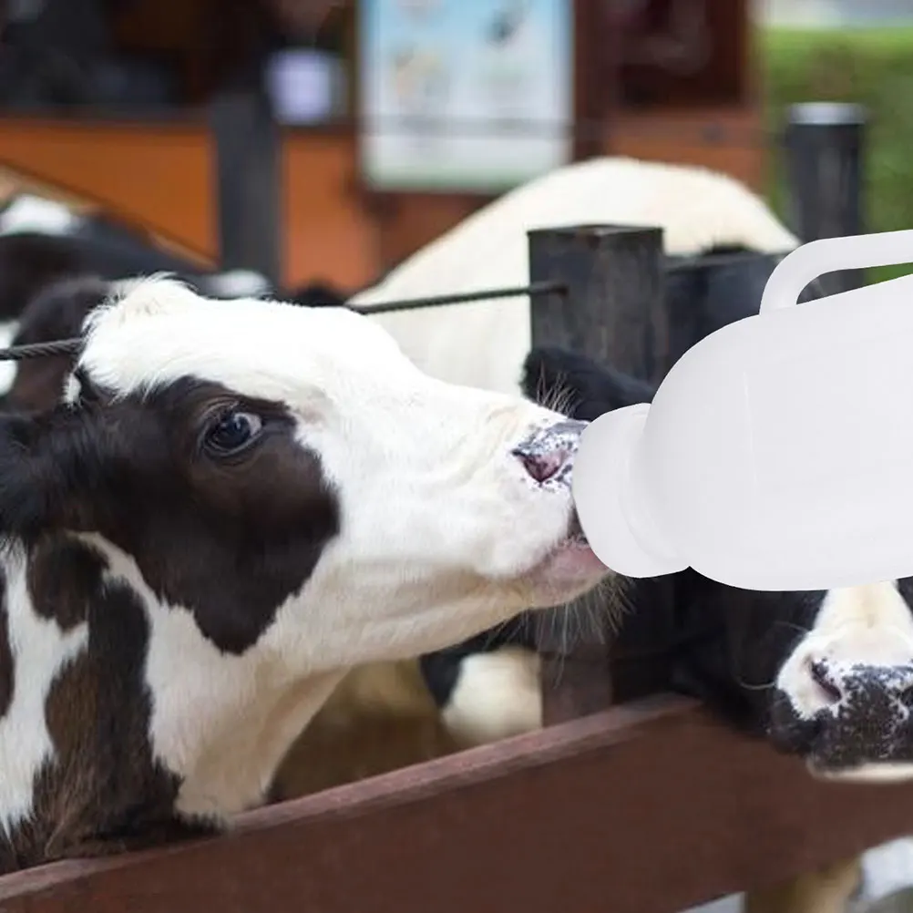 

1 set Calf Bottle 1L Goat Lamb Feeding Bottles Plastic Nurse Tools Animal Nursing Supplies Pet Container Livestock Milk