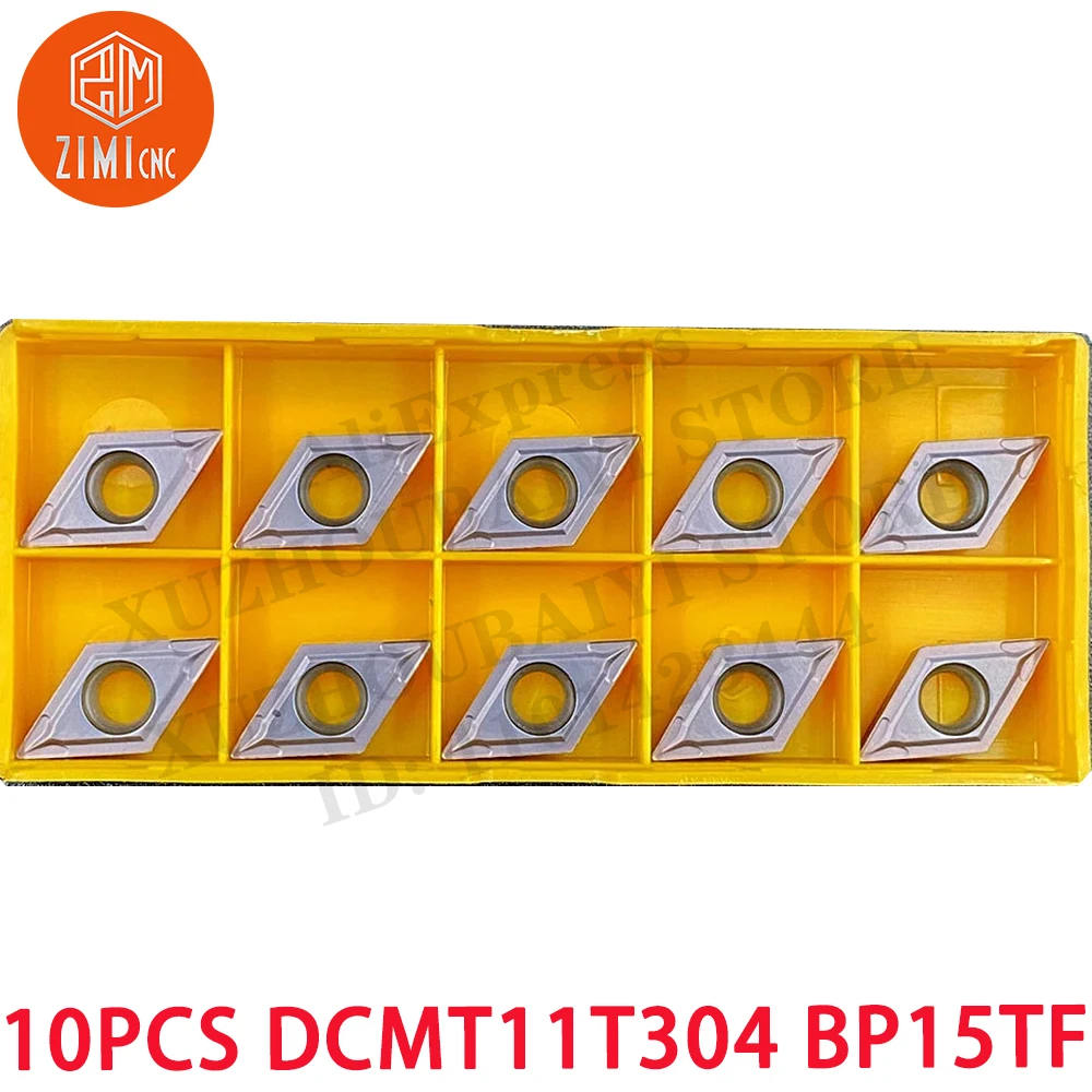 

10P DCMT11T304 BP15TF DCMT32.51 токарные твердосплавные пластины токарный станок с ЧПУ по металлу механический режущий инструмент 55Deg для держателя инструмента SDUCR