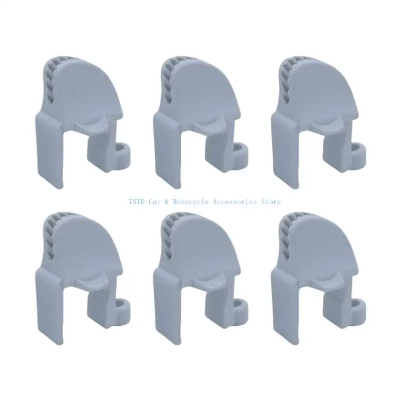L5BC Marine Bumper Clip ABS Plastic Clamp, 6 Pack Boat Dock Attachment with 3.1 Opening and Side Eyelet for Mooring Use