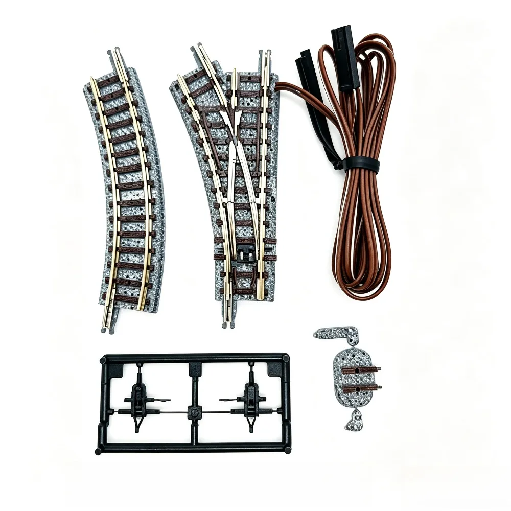 TOMIX N Scale 1/160 Train Tracks Electric Turnout PR140-30 Left/Right Options Track Accessory for Layouts and Dioramas