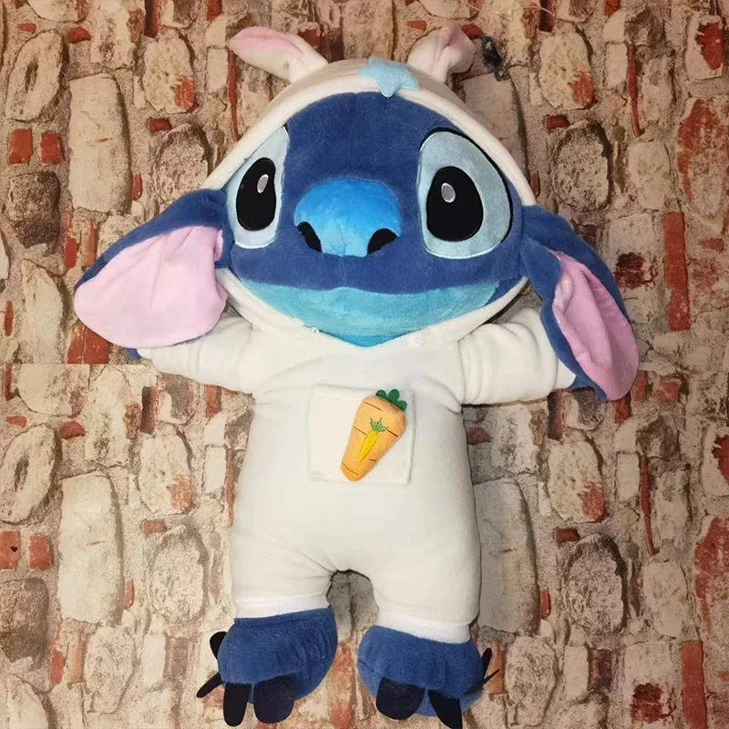 60CM Neue Disney Lilo & Stitch Puppe Cartoon Engel Plüsch Spielzeug Nette Anime Kaninchen Cosplay Gefüllte Kawaii Kinder der Geburtstag Geschenk