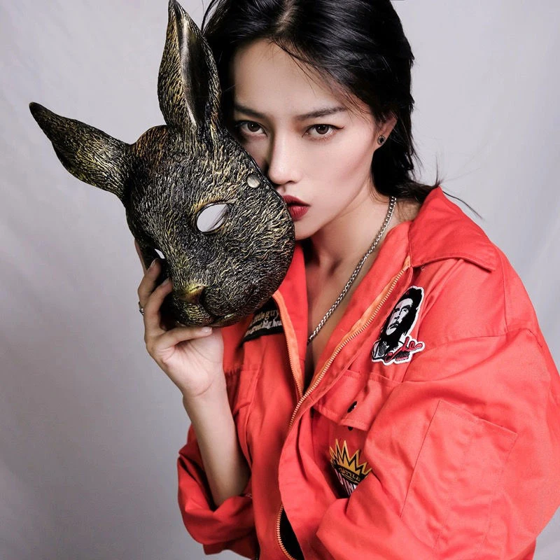 Easter Bunny Whole Face Mystery Masquerade Mask Carnival Halloween Festival Party Prom Aldult decorare Kawaii Bunny Girl Tools