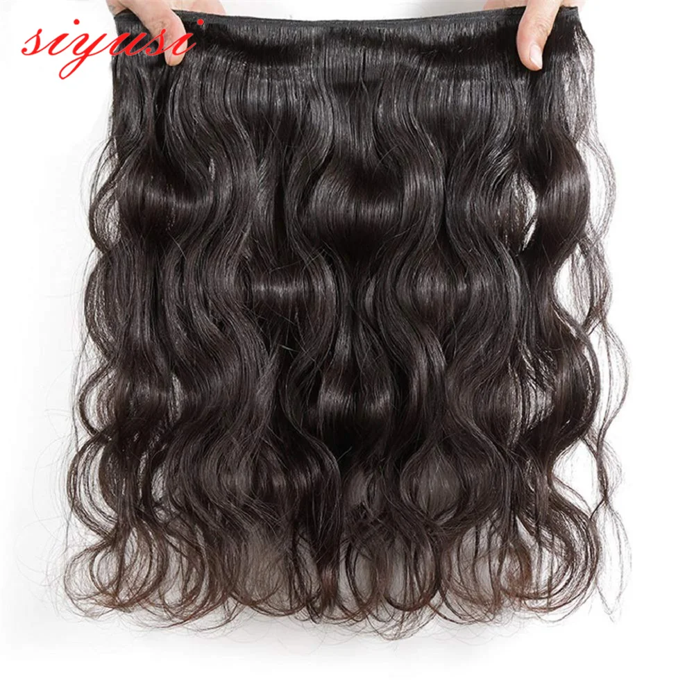 Indian Body Wave Bundles Cabelo Humano Tecelagem Natural Preto 1/3/4 Pacotes Para as mulheres Raw Hair Extensions 28 30 Polegada Atacado