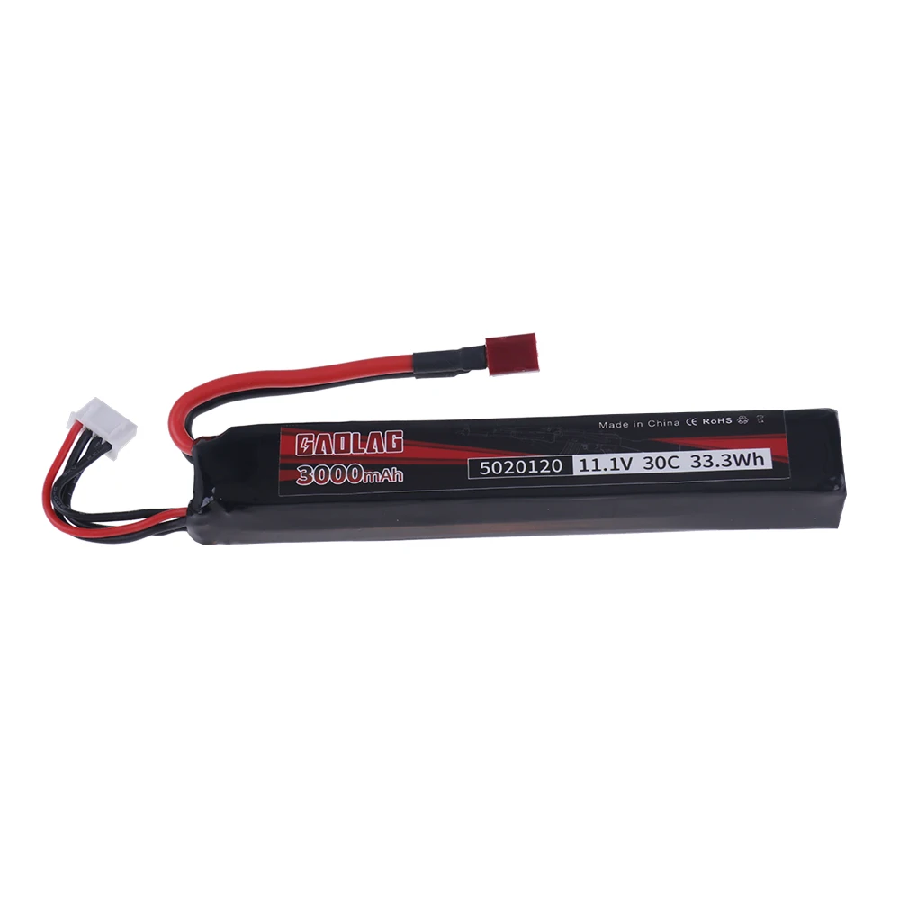 Wasserpistole Airsoft LiPo Akku 3S 11,1V 3000mAh 5020120 T/Kleiner Tamiya-Stecker für Airsoft BB Air Pistole Elektrospielzeug Pistolen Teile