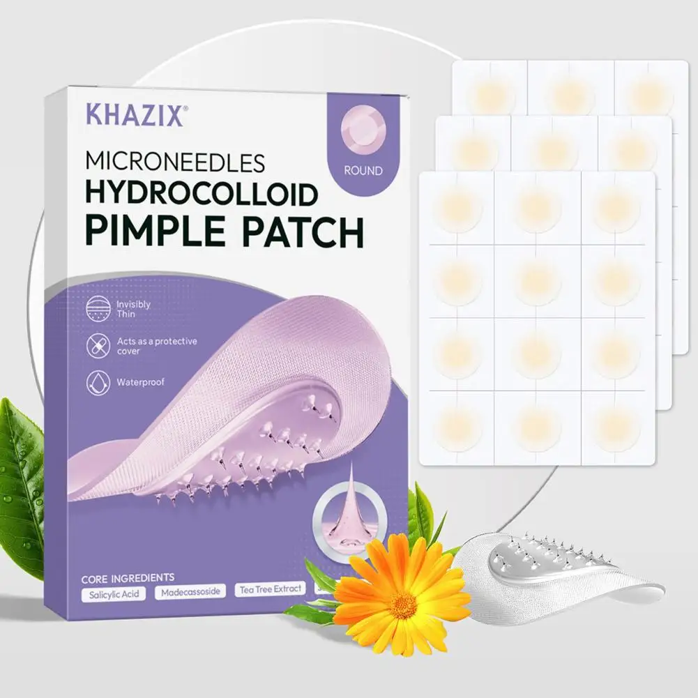 Invisible Micro Needle Acne Patches, Hydrocolloid Pimple Patches with Tea Tree Oil for Face Zit & Blemishes & Breakouts ≤0.3mm