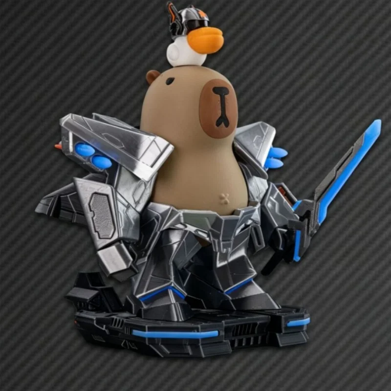 DIY Assemble Capybara Mecha Action Figure Detachable Armor Robot Model Ornament Trendy Desk Decor Novelty Collectible Toy Gift