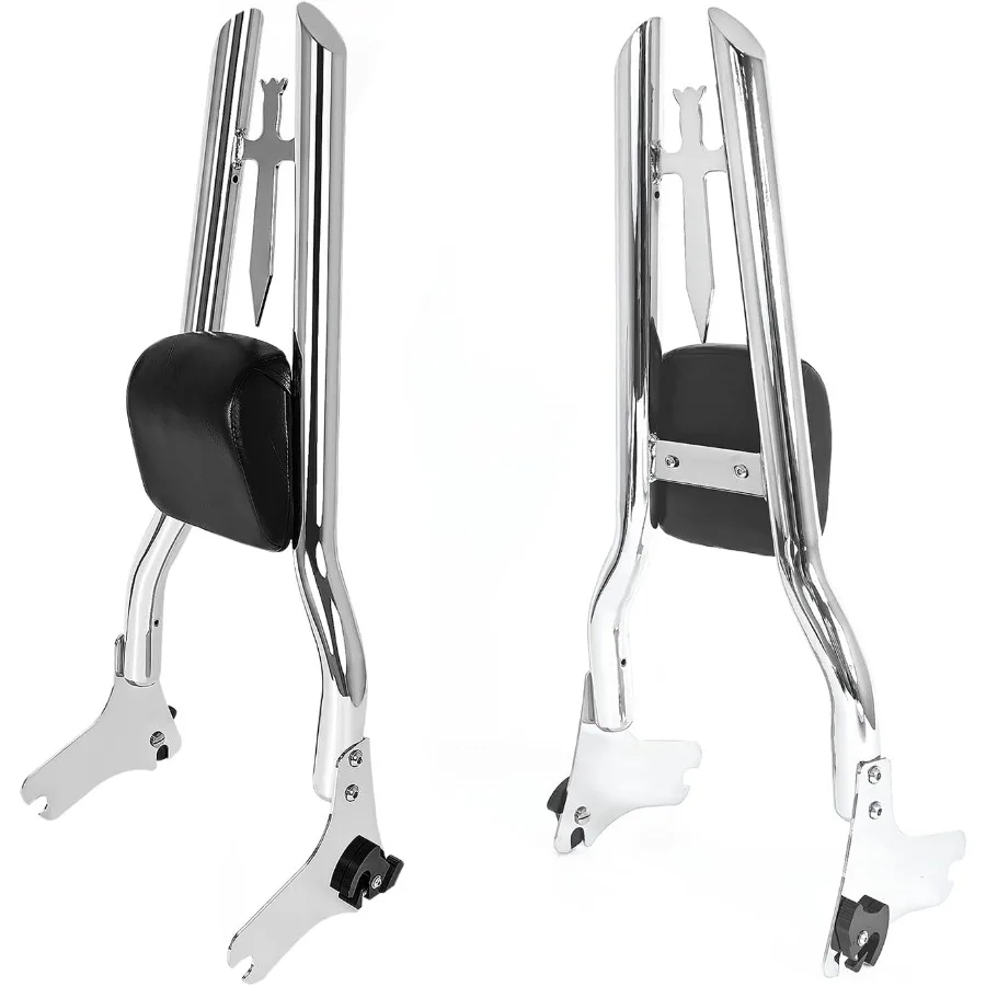 وسادة خلفية لمسند ظهر سيسي بار بارتفاع 29 قابلة للفصل مع مجموعات إرساء مطلوبة لموديلات Harley Touring 9708 Road King