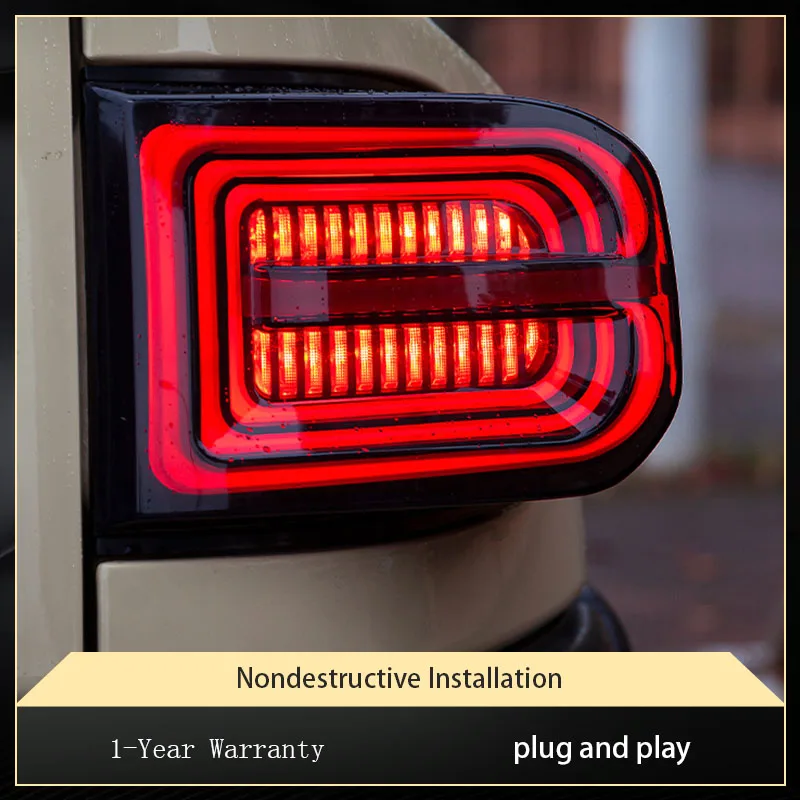 Taillights For Toyota FJ Cruiser 2007-2020 DRL Projector Lens LED Bulbs Highlight Tool Dynamic Signal Turn Auto Accessories