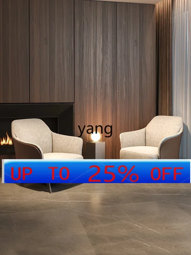 

LH Modern Minimalist Leisure Chair Leather Art Living Room Home Internet Celebrity Chair Advanced Sense