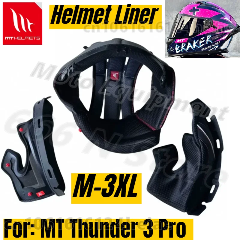 

Оригинальная подкладка для мотоциклетного шлема MT Thunder 3 Pro, подкладка для шлема MT M-3XL, аксессуары для шлема