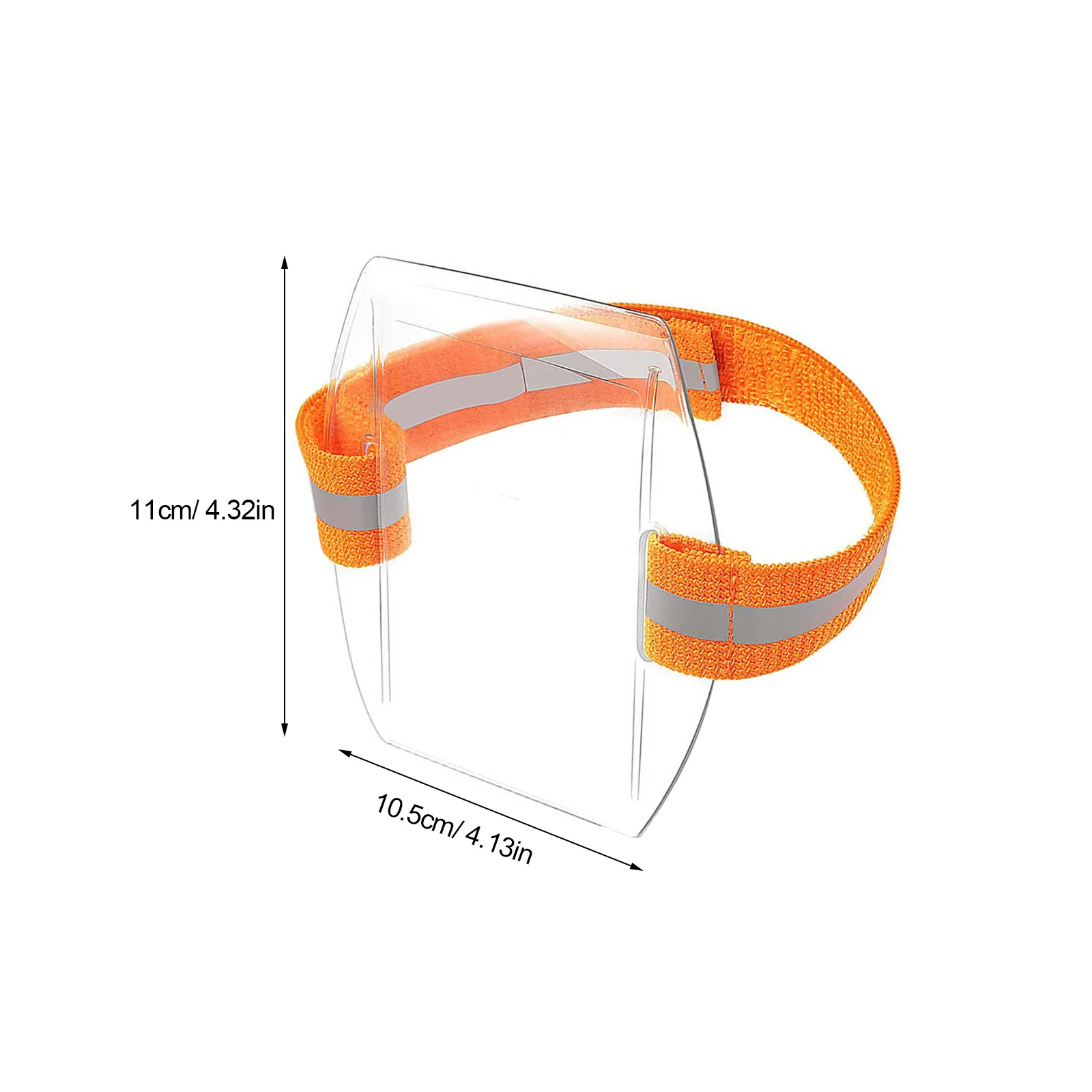 5 قطعة حاملي شارة الذراع قابل للتعديل مشرق شارة حامل بطاقة الهوية واضح الأمن شارة كم حامي بطاقة العمال