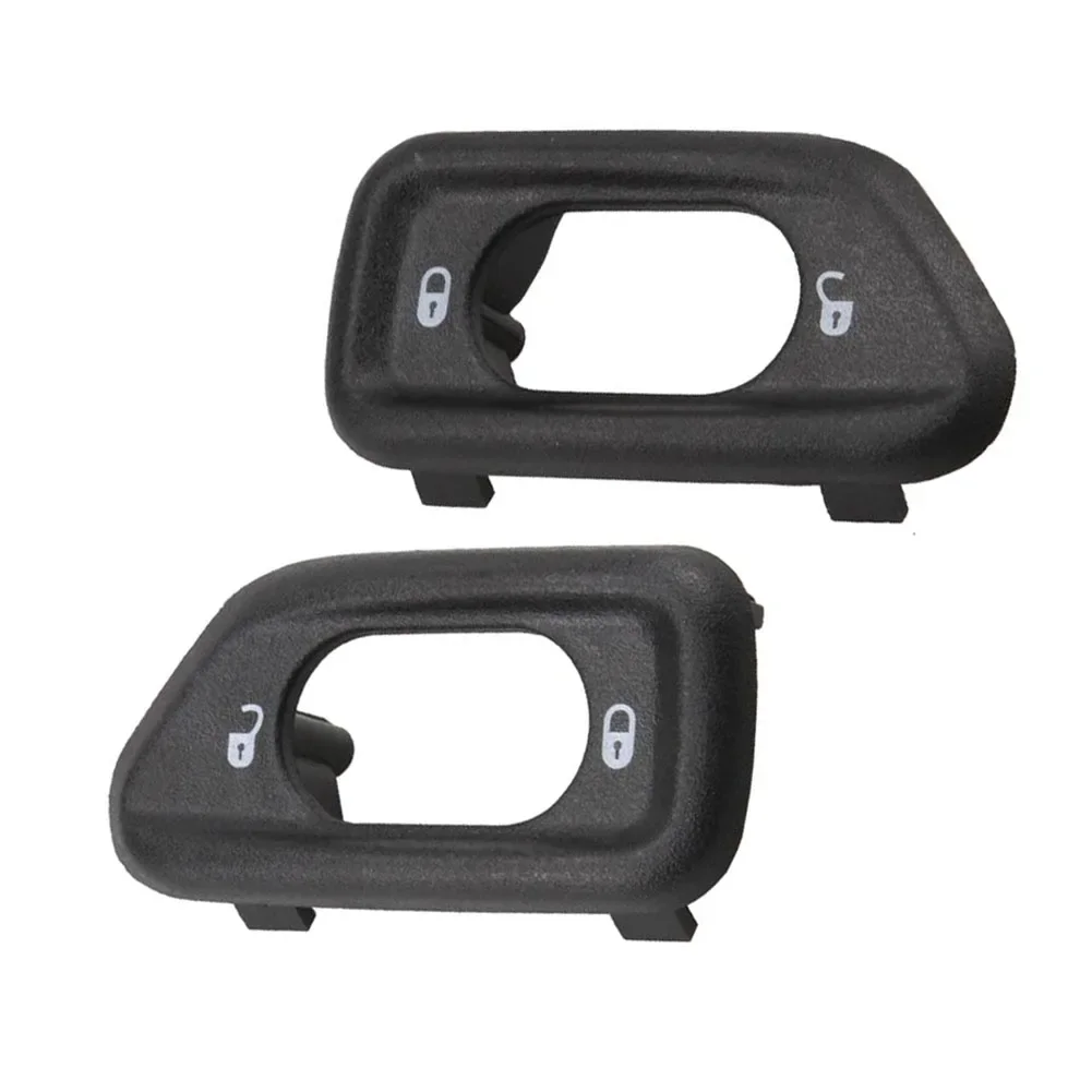 Upgrade Your For Jeep's Interior Pair Front Door Lock Switch Bezels for For Jeep For Wrangler JK 2011 2018 68185910AA