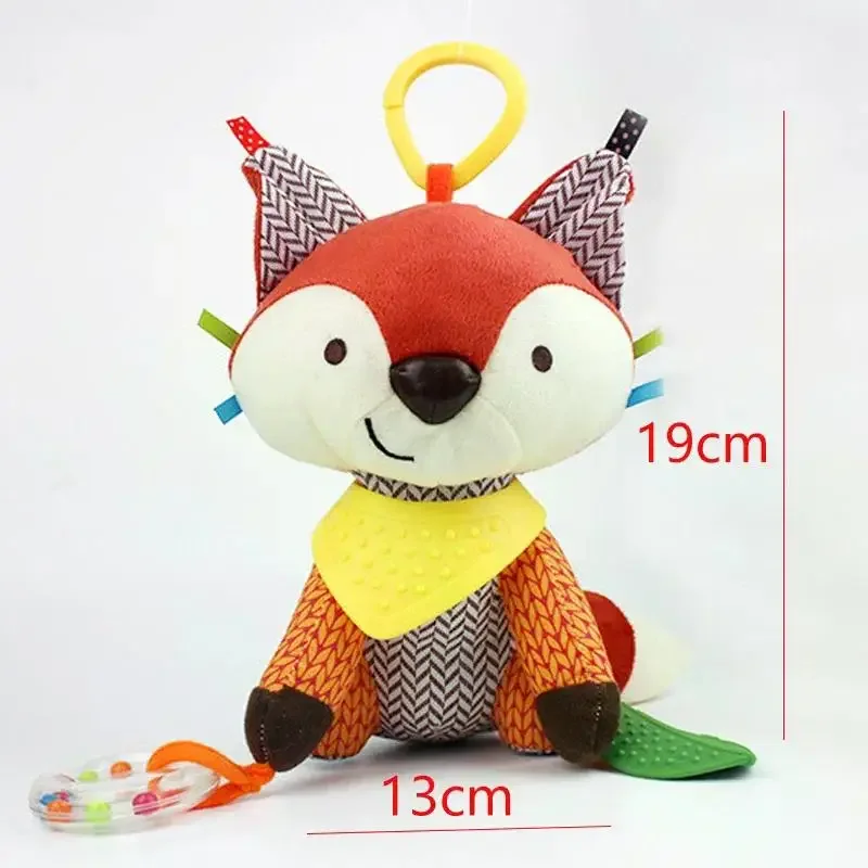 Juguetes para bebés, sonajero de peluche, cochecito de juguete, animales colgantes, cama móvil para bebés de 0 a 6 meses, peluche sensorial bebé