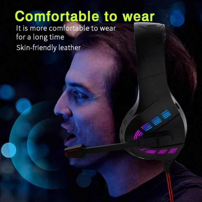 

For Headworn Headset Wired Connection Is Widely Compatible With Low Latency Game Experience, Excellent 40mm Bi