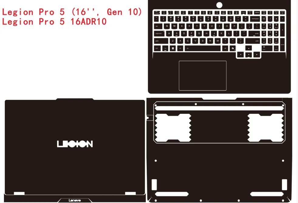 Pre Cut film 15IAX10 accessories shell For 2025 Legion 5 5i Gen10 laptop skin sticker 15 inch Legion 5 15APH10 15AKP10 15IRX10