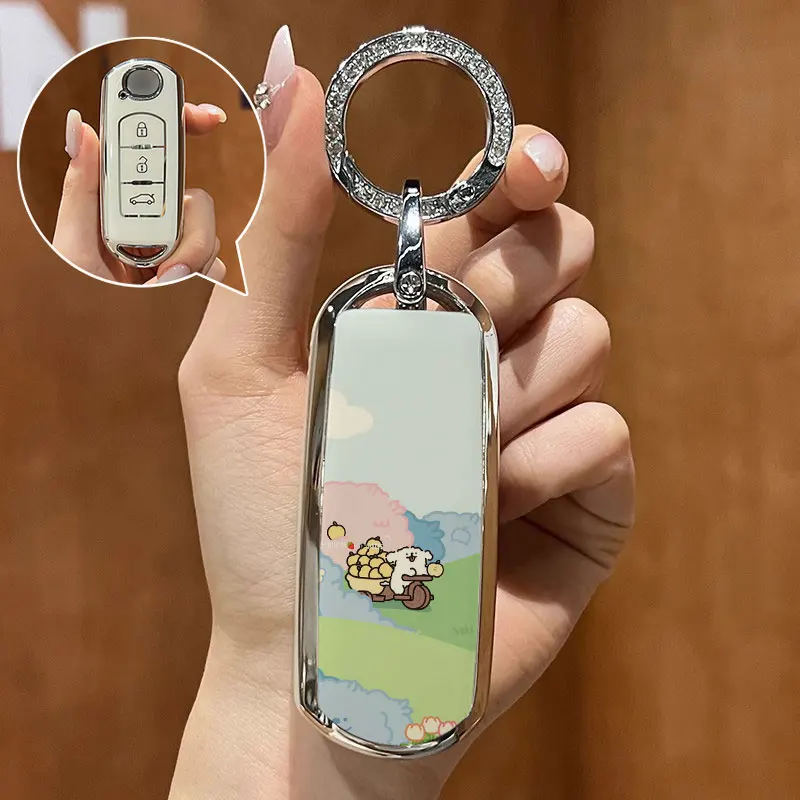 Защитный чехол для автомобильного ключа Mazda Puppy Dog 2 3 6 Demio Atenza Axela CX-5 CX5 CX-3 CX7 CX-9 3 4 CX30 2016 2017 2018 201