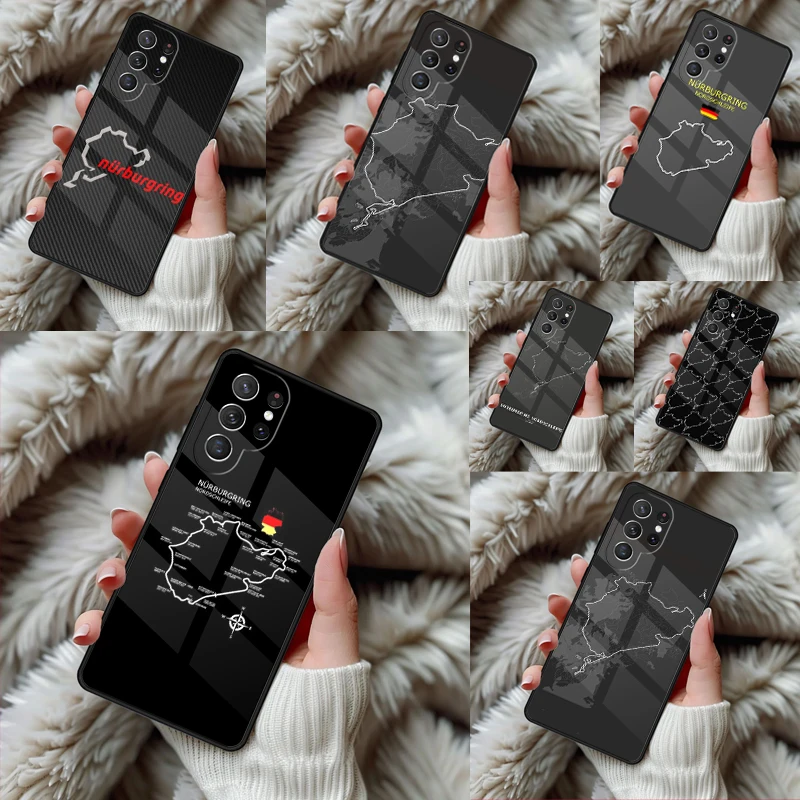 Racing Motor Sport Nurburgring Phone Case For Samsung Galaxy S24 S25 S26 Ultra S22 S23 Plus S21 S20 FE Note10 TPU Cover