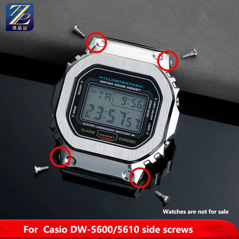 時計アクセサリー,CカシオDW-5600, GW-M5610, GW-5000シリーズ,時計ネジ,ケースナット用