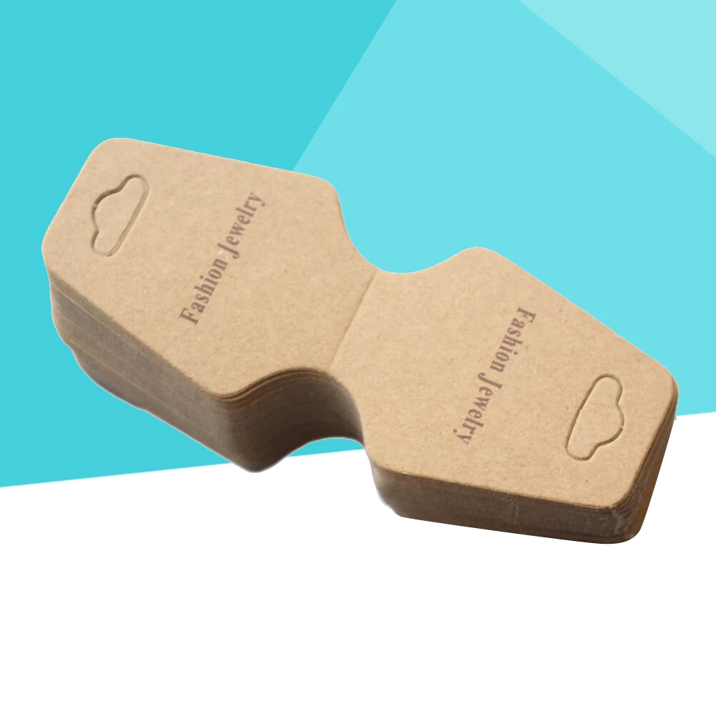 100 Pcs Kraft Paper Packaging Short Message Tags Name Price Labels Party Gift Natural